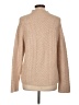 Club Monaco Chevron-herringbone Tan Turtleneck Sweater Size L - photo 2