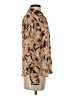 Zara Basic Floral Brown Long Sleeve Blouse Size XS - photo 4