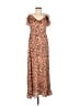 Forever 21 100% Polyester Animal Print Brown Casual Dress Size S - photo 1