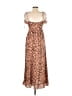 Forever 21 100% Polyester Animal Print Brown Casual Dress Size S - photo 2