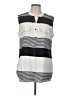 NY Collection Stripes Gray Sleeveless Blouse Size L - photo 1