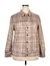 Unbranded Tweed Tan Long Sleeve Button-Down Shirt Size 2X - photo 1