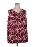 Lane Bryant Burgundy Sleeveless Blouse Size 22 - 24 Plus - photo 1