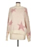 Blue B Stars Pink Pullover Sweater Size M - photo 1