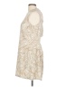 Open Edit 100% Polyester Graphic Ivory Cocktail Dress Size L - photo 5
