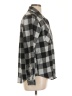 BeachLunchLounge Plaid Gray Long Sleeve Blouse Size L - photo 4