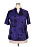 Unbranded Purple Short Sleeve Blouse Size 3X - photo 1