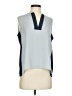 BCBGMAXAZRIA Color Block Blue Sleeveless Blouse Size XS - photo 1
