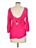 Everly 100% Viscose Pink 3/4 Sleeve Top Size M - photo 2