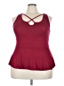 Unbranded Burgundy Sleeveless Top Size 3X - photo 1