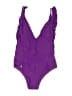 Unbranded Solid Purple One Piece Swimsuit Size M - photo 1