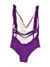 Unbranded Solid Purple One Piece Swimsuit Size M - photo 2