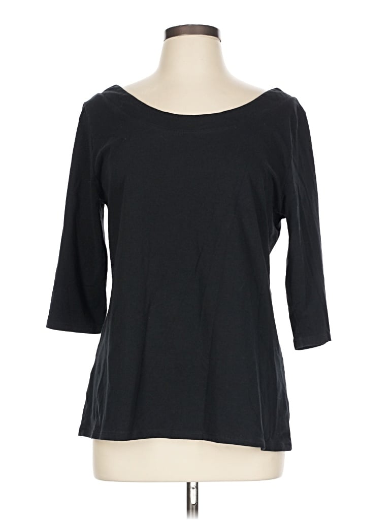 Pre-owned J. Peterman 3/4 Sleeve T-shirt In Black