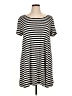 She + Sky Stripes Black Casual Dress Size 1X - photo 1
