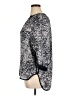 Willi Smith 100% Polyester Gray 3/4 Sleeve Blouse Size XL - photo 5