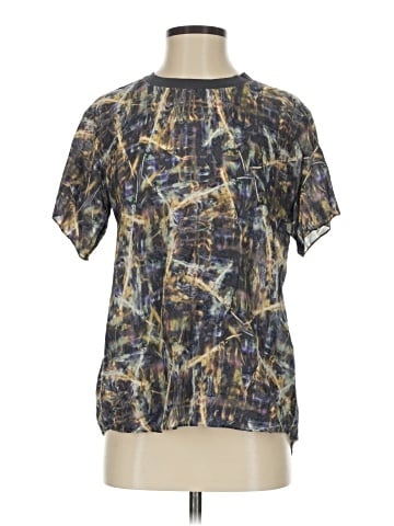 Theyskens' Theory Short Sleeve Silk Top (view 1)