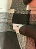Unbranded Checkered-gingham Black Long Sleeve Button-Down Shirt Size M - photo 7