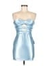 Unbranded Metallic Blue Cocktail Dress Size 8 - photo 1