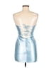 Unbranded 100% Polyester Metallic Blue Cocktail Dress Size 0 - photo 2