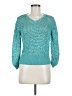 SWEATER WORKS 100% Polyester Teal Pullover Sweater Size M - photo 1