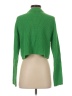 Only Solid Green Turtleneck Sweater Size XS - photo 2