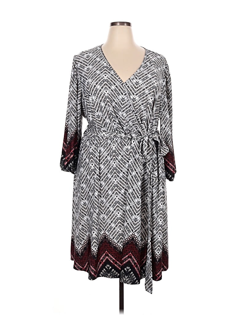 Pre-owned Cato Casual Dress In Gray