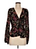 A.L.C. 100% Silk Black Long Sleeve Silk Top Size 6 - photo 1