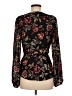 A.L.C. 100% Silk Black Long Sleeve Silk Top Size 6 - photo 2