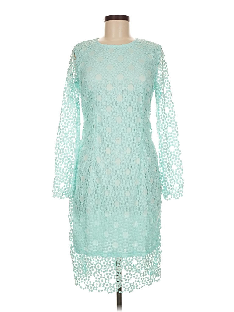 Pre-owned Assorted Brands Cocktail Dress In Blue