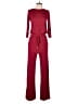 Annabelle Solid Burgundy Red Jumpsuit Size S - photo 1
