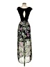 Assorted Brands Floral Black Cocktail Dress Size S - photo 2