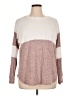 Blue Rain Color Block Pink Pullover Sweater Size XL - photo 1