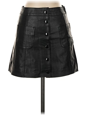 Divided by H&M Faux Leather Skirt (view 1)