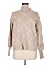 Tahari Argyle Tan Turtleneck Sweater Size M - photo 1