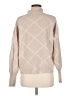 Tahari Argyle Tan Turtleneck Sweater Size M - photo 2