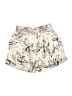 RACHEL ASHWELL 100% Polyester Print Ivory Shorts Size M - photo 2