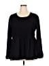 C established 1946 100% Polyester Black Long Sleeve Blouse Size 22-24W - photo 1