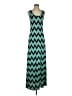 Assorted Brands Chevron-herringbone Teal Casual Dress Size S (estimated) - photo 1