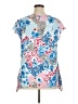 Notations 100% Polyester Blue Short Sleeve Blouse Size XL - photo 2