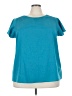 Lane Bryant 100% Polyester Teal Short Sleeve Top Size 22 - photo 1