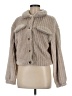 Shein 100% Polyester Gray Faux Fur Jacket Size M - photo 1