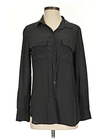Moda International Long Sleeve Silk Top (view 1)