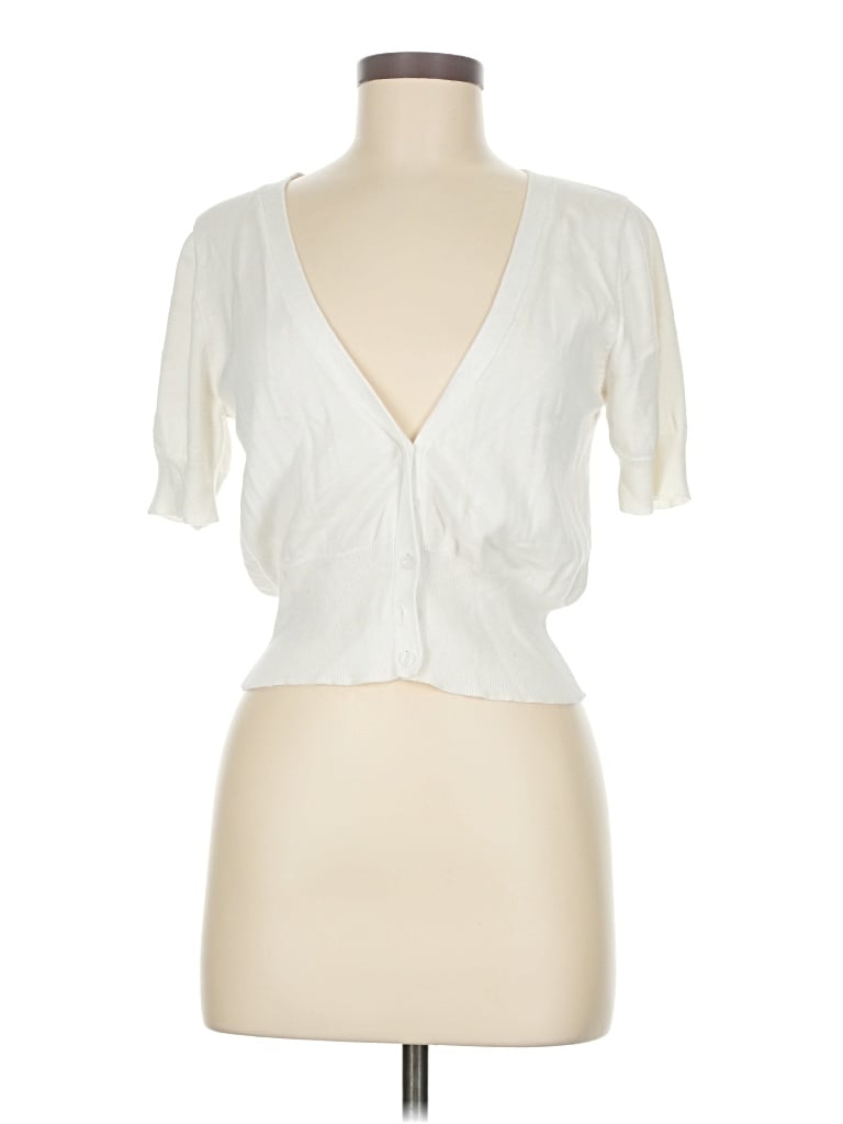 Pre-owned Assorted Brands Short Sleeve Blouse In White