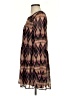 Express 100% Polyester Argyle Brown Casual Dress Size XS - photo 5