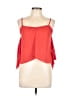 Audrey 3+1 100% Polyester Red Sleeveless Blouse Size M - photo 1
