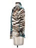 David Cline Animal Print Teal 3/4 Sleeve Blouse Size S - photo 5