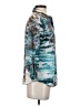 David Cline Animal Print Teal 3/4 Sleeve Blouse Size S - photo 4