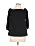 Ann Taylor 100% Polyester Black 3/4 Sleeve Blouse Size M - photo 1