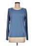 Straight Down Blue Long Sleeve Top Size M - photo 1