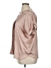 Unbranded 100% Polyester Metallic Pink Short Sleeve Blouse Size XL - photo 5